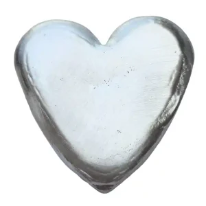 BeKo Edelmetalle 60 Gramm Silberbarren - Herzform 999er Silber (gegossen) Kostenloser Versand