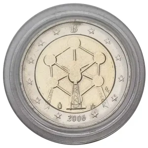 Belgien 2 Euro Gedenkmünze - Atomium Brüssel 2006 in Münzkapsel Ausverkauf