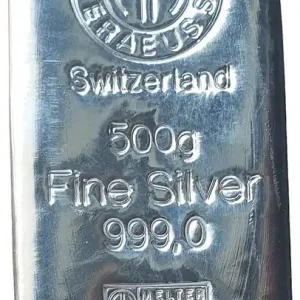 Highlight 500 gr Silberbarren Argor Heraeus Switzerland