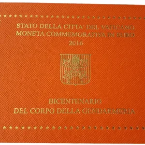 Markenware Vatikan 2 Euro Gedenkmünze Vatikanische Gendarmerie Korps 2016 im Blister