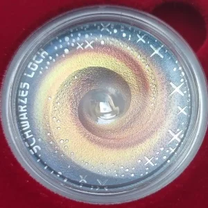Österreich 20 Euro Silbermünze Schwarzes Loch 2022 Polierte Platte Versand Am Gleichen Tag