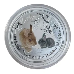 Australien 2 Oz Silber Lunar Hase II 2011 Farbe Direkt Vom Hersteller