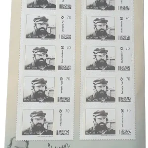 Kostenloser Versand Bud Spencer Briefmarken 10 x 70 Cent Briefmarkenbogen Limited Edition nur 10.000 Stück !