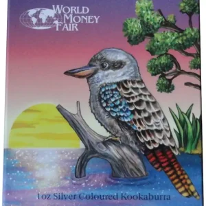 Australien 1 Oz Silber Kookaburra Farbe World Money Fair 2019 Weltweiter Versand
