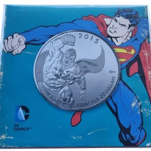 Kanada 20 Dollars Silbermünze Superman 2015 im Blister Gratis Versand