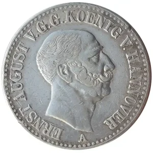 Königreich Hannover 1 Taler Silber Ernst August I. 1846 A Finale Aktion