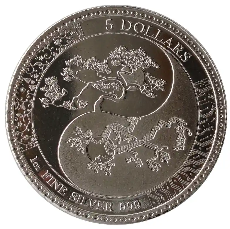 Original Tokelau 1 Oz Silber Equilibrium 2018 Prooflike