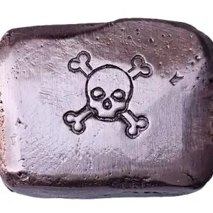 BeKo Edelmetalle 1 Oz Kupferbarren Motiv Totenkopf 999 Feinkupfer Neuheit