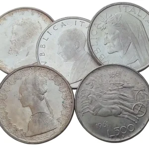 Italien 500 Lire Silbermünze 11 gr 835/1000 Silber Super-Preis