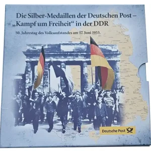 Die Silbermedaillen der Deutschen Post - Kampf um Freiheit in der DDR im Folder Preiswert
