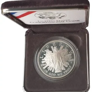 USA One Dollar Silber 1989 Proof 200 Jahre Kongress der Vereinigten Staaten Jetzt Bestellen
