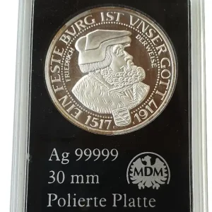 Neue Kollektion 3 Mark Friedrich der Weise 2013 Silber Gedenkprägung - Silbermedaille MDM Münzkapsel