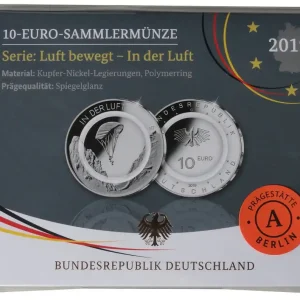10 Euro in der Luft 2019 A Berlin Polierte Platte mit farblosem Polymerring Online Kaufen