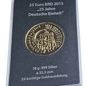 Direkt Vom Hersteller 25 Euro Silber vergoldet Wir sind ein Volk - 25 Jahre Deutsche Einheit Deutschland 2015