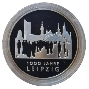 Exklusiv BRD: 10 Euro Silber Gedenkmünze 1000 Jahre Leipzig 2015 Spiegelglanz