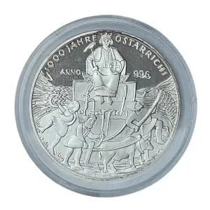 20 Euro Silber 1000 Jahre Österreich 1996 Polierte Platte in Münzkapsel Billig