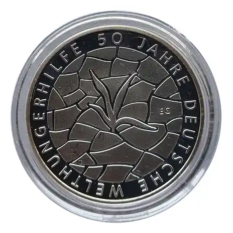 BRD: 10 Euro Silber Gedenkmünze 50 Jahre Deutsche Welthungerhilfe 2012 Spiegelglanz Gleich Bestellen