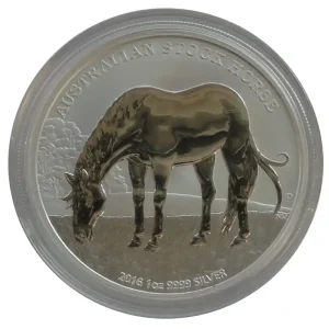 Australien 1 Oz Silber Stock Horse Pferd 2016 mit Zertifikat Aktuell