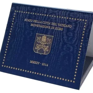 Garantierte Lieferung Vatikan 3,88 Euro 2014 Stgl. KMS Papst Franziskus im Folder
