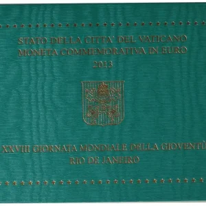 Vatikan 2 Euro Gedenkmünze Weltjugendtag Rio de Janeiro 2013 im Blister Top-Seller