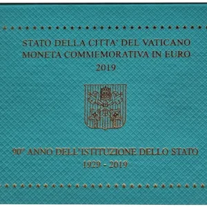 Nur Für Kurze Zeit Vatikan 2 Euro Gedenkmünze 90 Jahre Vatikanstadt 2019 im Blister