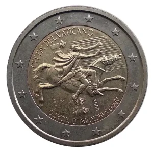 Original Vatikan 2 Euro Gedenkmünze Paulusjahr 2008 in Münzkapsel