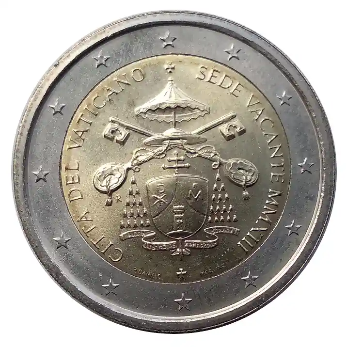 Vatikan 2 Euro Gedenkmünze Sede Vacante (Sedisvakanz) - papstlose Zeit 2013 in Münzkapsel Must-Have