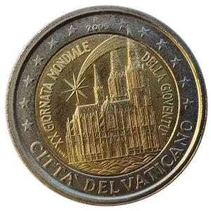Vatikan 2 Euro Gedenkmünze Kölner Dom (Weltjugendtag) 2005 in Münzkapsel Jetzt Bestellen