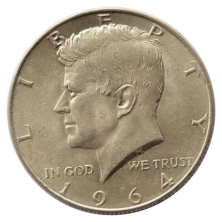 Hochwertig Half Dollar Kennedy Silber 1964 USA 12,5 gr 900/1000 Silber