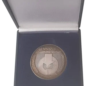 Heraeus Hanau 20 gr Silbermedaille Qualitäts - Zirkel West Germany Neue Ware