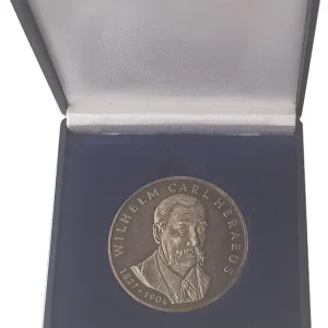Finale Aktion Heraeus Hanau 20 gr Silbermedaille Wilhelm Carl Heraeus - West Germany