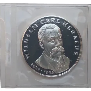 Heraeus Hanau 20 gr Silbermedaille Wilhelm Carl Heraeus - Gegründet 1851 Mengenrabatt