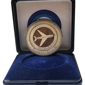 Silbermedaille Flughafen Frankfurt Main AG - 1000er Feinsilber im Etui Geprüft
