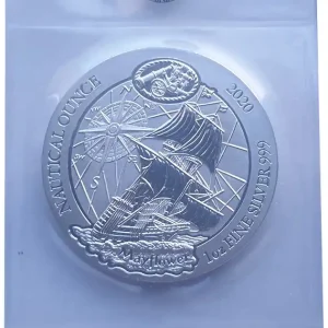 Ruanda 1 Oz Silber Mayflower Schiff BU in Folie 2020 Nautical Ounce Kracherpreis