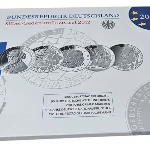 Direkt Vom Hersteller 5 x 10 Euro Silber Gedenkmünzenset Deutschland 2012 Spiegelglanz im Folder