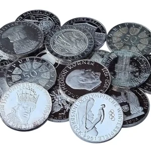 Österreich 50 Schilling Silbermünze Polierte Platte 1959 bis 1973 Markenware