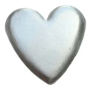 Neue Ware BeKo Edelmetalle 50 Gramm Silberbarren - Herzform 999er Silber (gegossen)