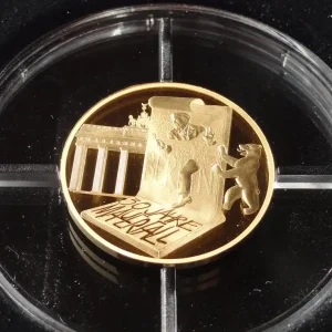 Frankreich 50 Euro 1/4 Oz Gold 2019 PP 30 Jahre Fall der Berliner Mauer Hochwertig