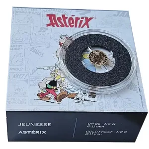 5 Euro Gold Asterix - Idefix Frankreich 2022 Polierte Platte im Etui - nur 2.000 Stück! Geld-Zurück-Garantie