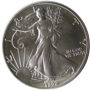 USA 1 Dollar 1 Oz Silber American Eagle 1990 Nur Heute