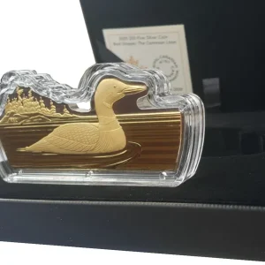 50 Dollars 100 gr Silbermünze Kanada Eistaucher 2020 Polierte Platte Markenprodukt