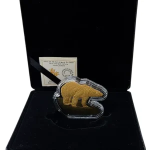 Solange Der Vorrat Reicht 50 Dollars 100 gr Silbermünze Kanada Polarbär - (Eisbär) 2020 Polierte Platte