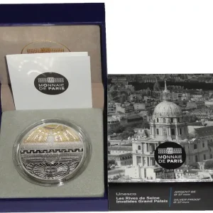 Finale Aktion Frankreich 10 Euro Silbermünze Ufer der Seine 2015 PP im Etui