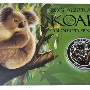 Sonderangebot Australien 1 Oz Silber Koala Farbe 2013 im Blister