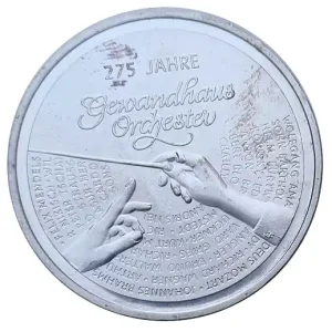Jetzt Zugreifen 20 Euro Silber Gedenkmünze Deutschland Gewandhaus Orchester 2018 - 925/1000 Silber