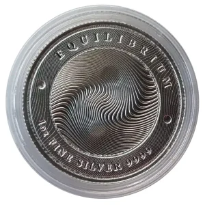 Tokelau 1 Oz Silber Equilibrium 2021 Stempelglanz Echt