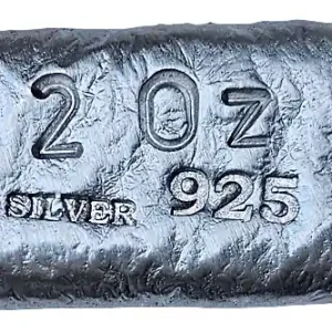 Kostenloser Versand BeKo Edelmetalle 2 Oz Silberbarren 925er Silber (gegossen) Totenkopf