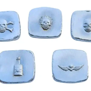 Ausverkauf BeKo Edelmetalle 5 x 20 Gramm Silberbarren - Totenkopf Barren High Relief - Sparpaket!