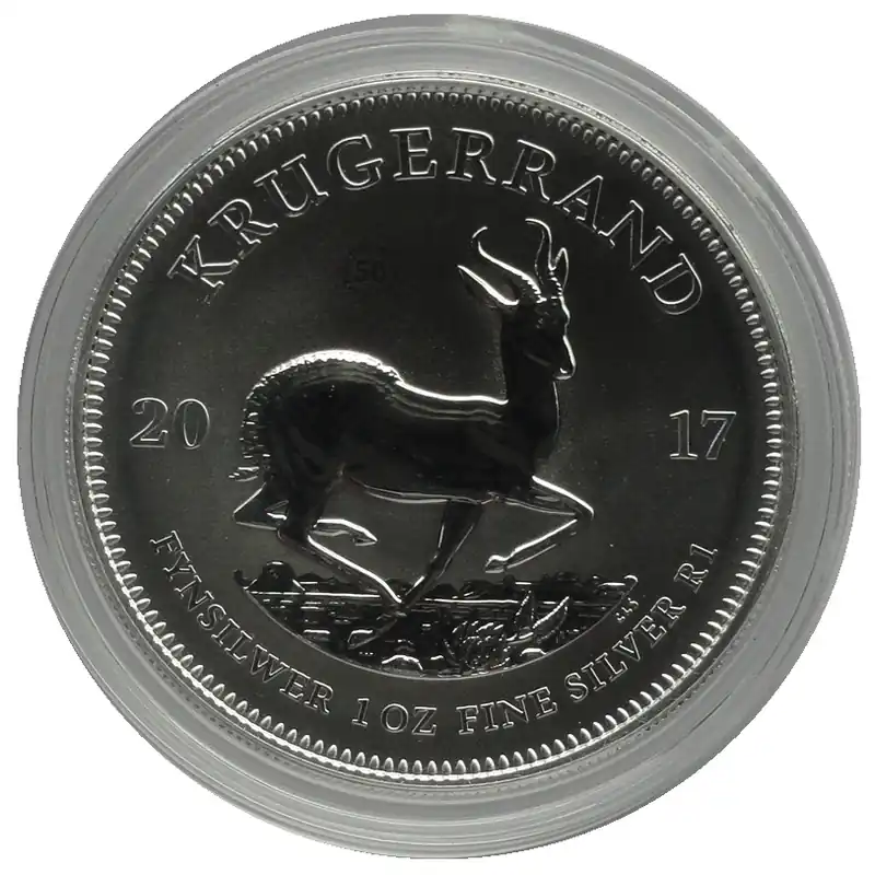 Schneller Versand Südafrika 1 Oz Silber Krügerrand 2017 PU mit Zertifikat