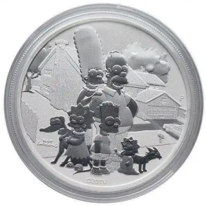 1 Unze Silber Simpsons Family 2021 BU Tuvalu Bullionmünze - Anlagemünze Bestseller